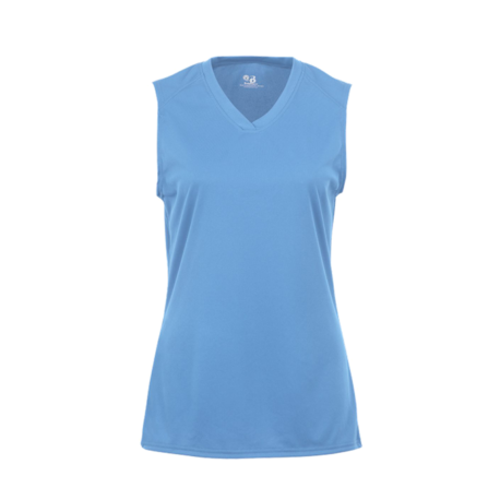 Ladies Light Blue Sleeveless T-Shirt